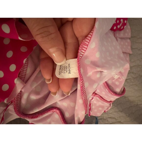 Tzu Tzu Womens Size Medium Pink White Polka Dot Pull On Athletic Skort - Picture 4 of 10